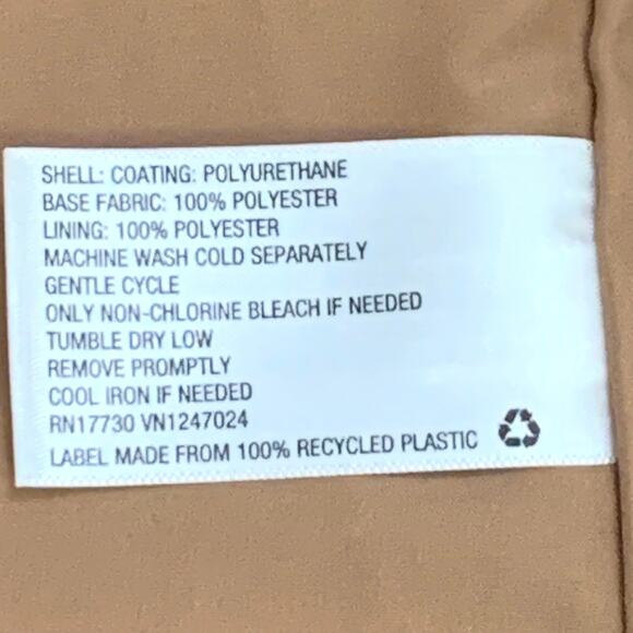 A New Day Womens  Faux Leather Relaxed Fit Blazer Small Jacket Caramel Tan Color - Picture 5 of 15